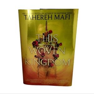 SIGNED, LitJoy Crate - This Woven Kingdom by Tahereh Mafi, gold sprayed edges 